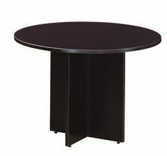Round Espresso Conference Table